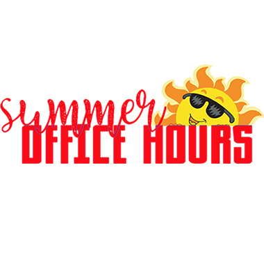 Summer Office Hours with a smiling sun
