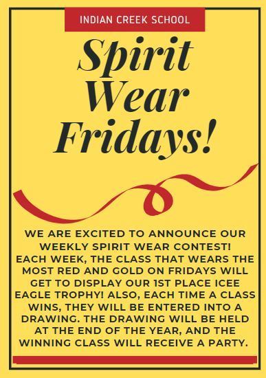 Spirit Wear Friday Flyer!