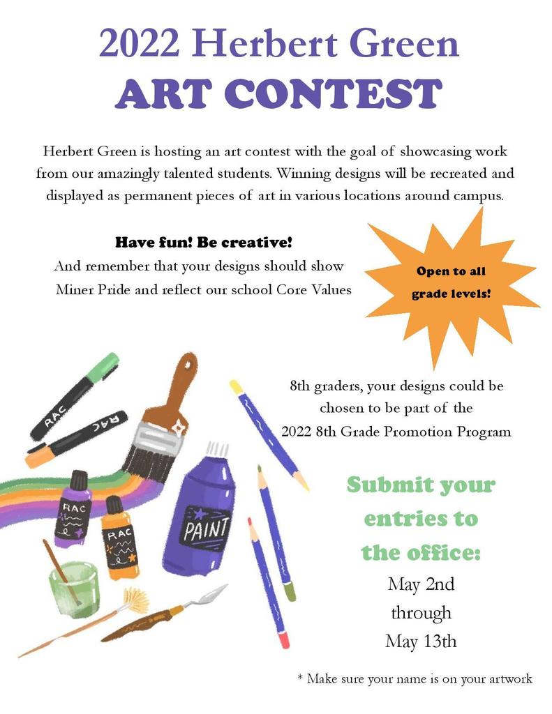Student Art Contest Flyer